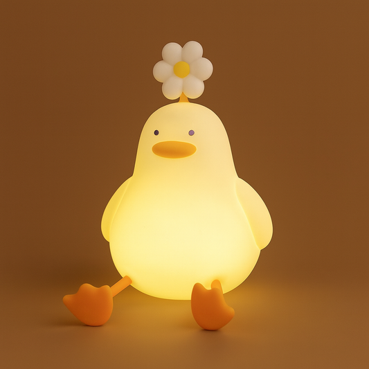 Adorable Floral Duck Desk Lamp - Pexav