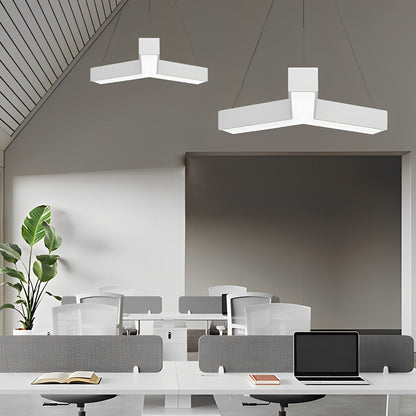 Sleek Contemporary LED Pendant Office Ceiling Light Fixture