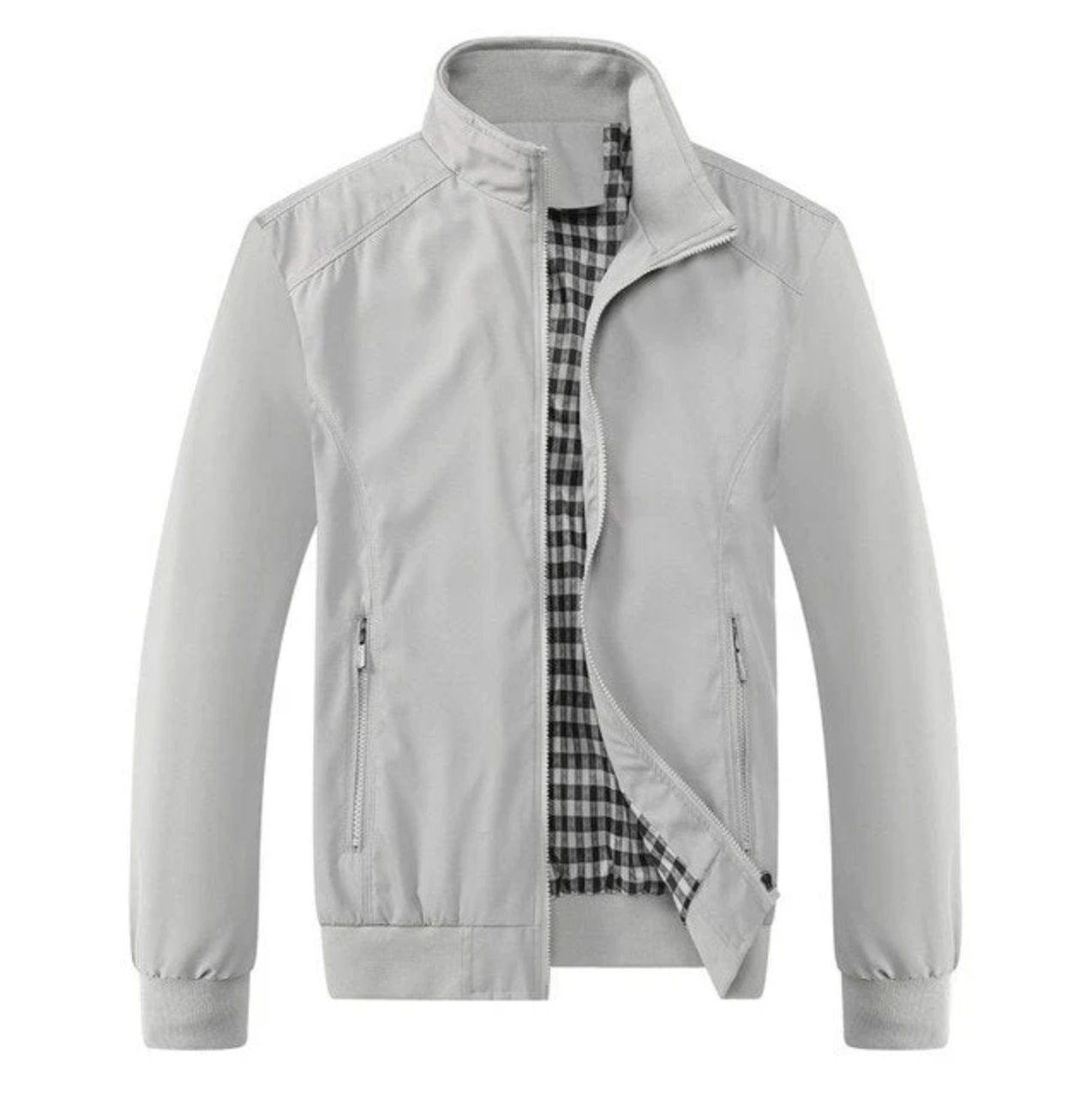 Thin Mens Leather Bomber Jacket