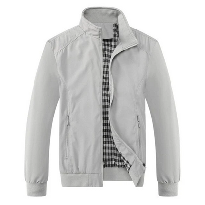 Thin Mens Leather Bomber Jacket