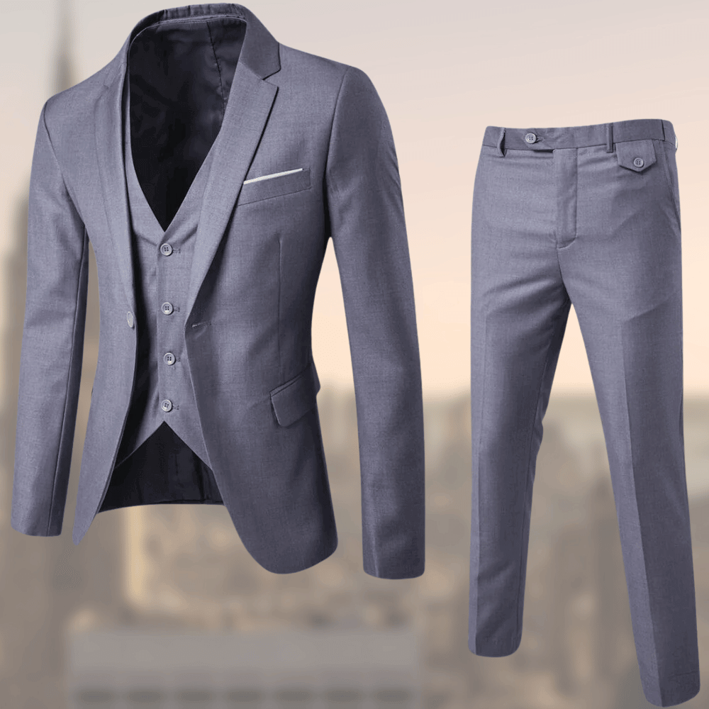 Classic Men's 3-Piece Business Suit