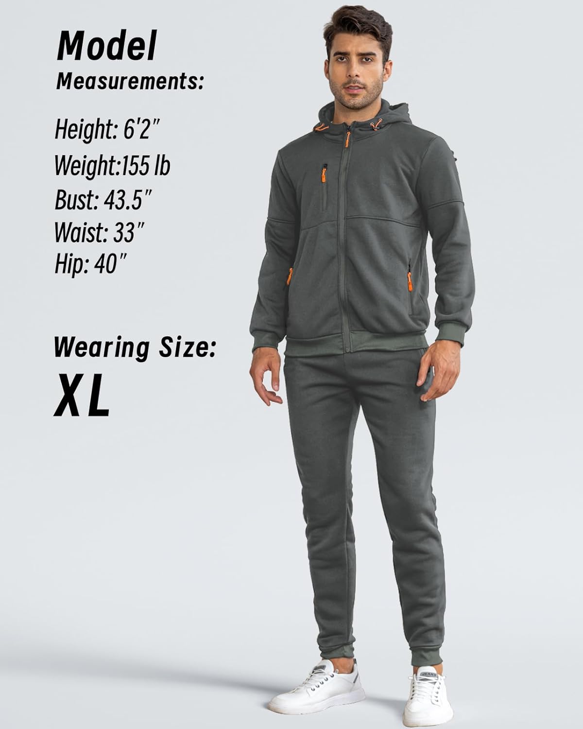 Relaxed Fit Men's Track Suit Set