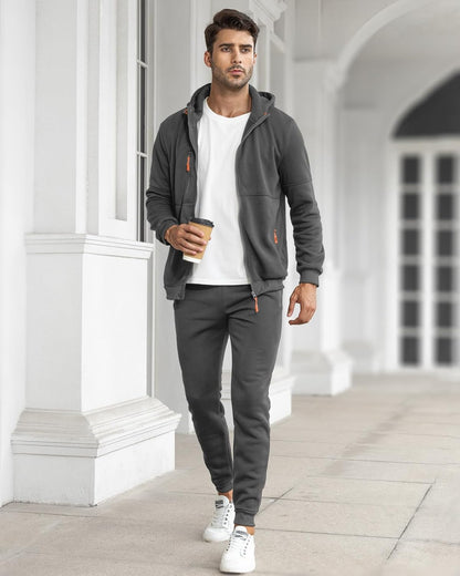 Relaxed Fit Men's Track Suit Set