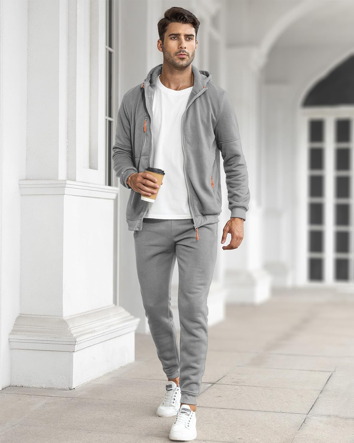 Relaxed Fit Men's Track Suit Set