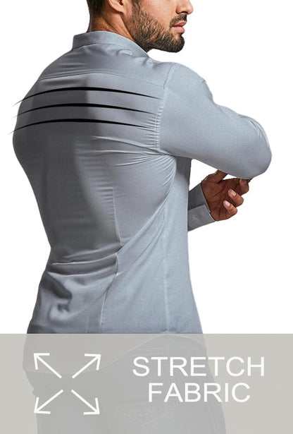 Men's Slim Fit Stretch Dress Shirt