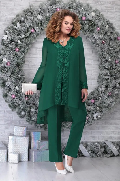 Stylish 3-Piece Plus Size Suit Set for Women