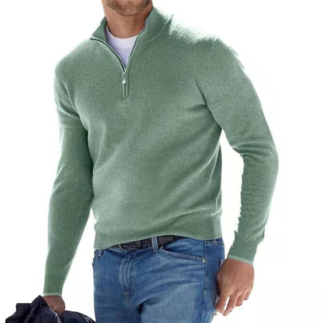 Soft Mens Merino Wool V Neck Sweater