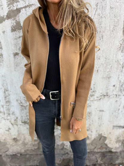 Waterproof Mid-Length Hoodie Jacket - Pexav