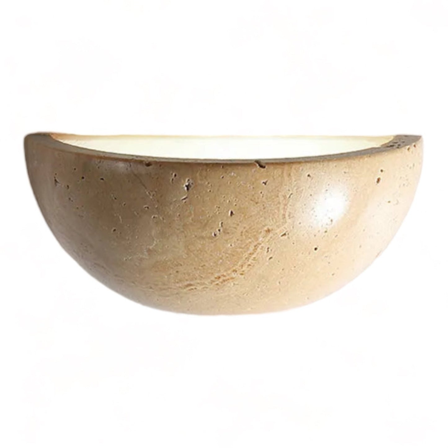 Half-Round LED Wabi-Sabi Wall Lamp - ZenGlow-Nora Luxe