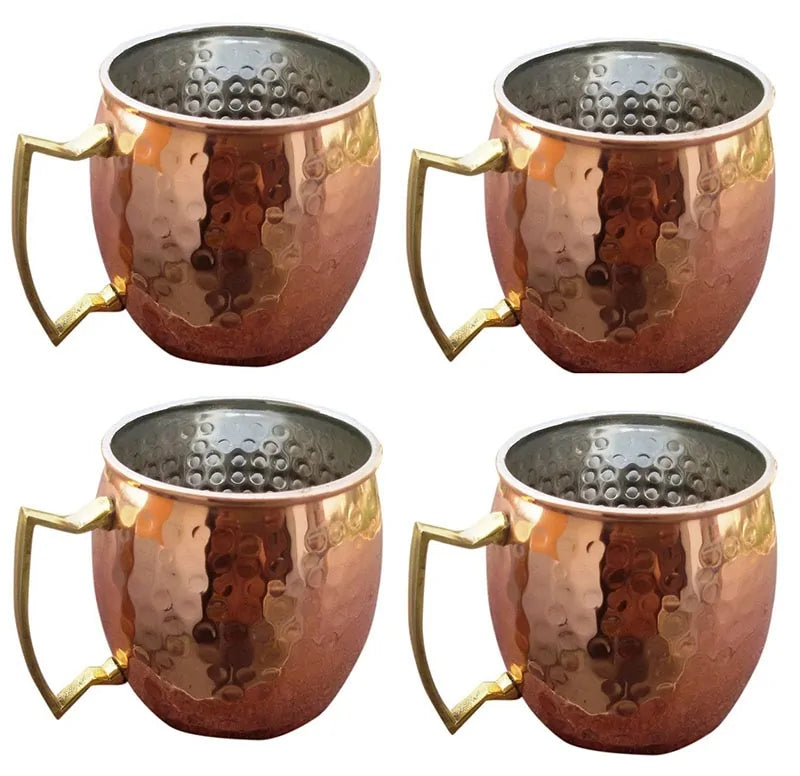 Hammered Copper Mug Set - ChillCopper-Nora Luxe