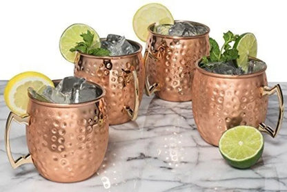 Hammered Copper Mug Set - ChillCopper-Nora Luxe