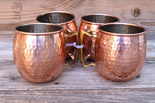 Rustic Copper Coffee Mug Set - Pexav