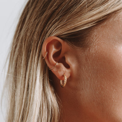 Hammered Earrings - Livia-Nora Luxe