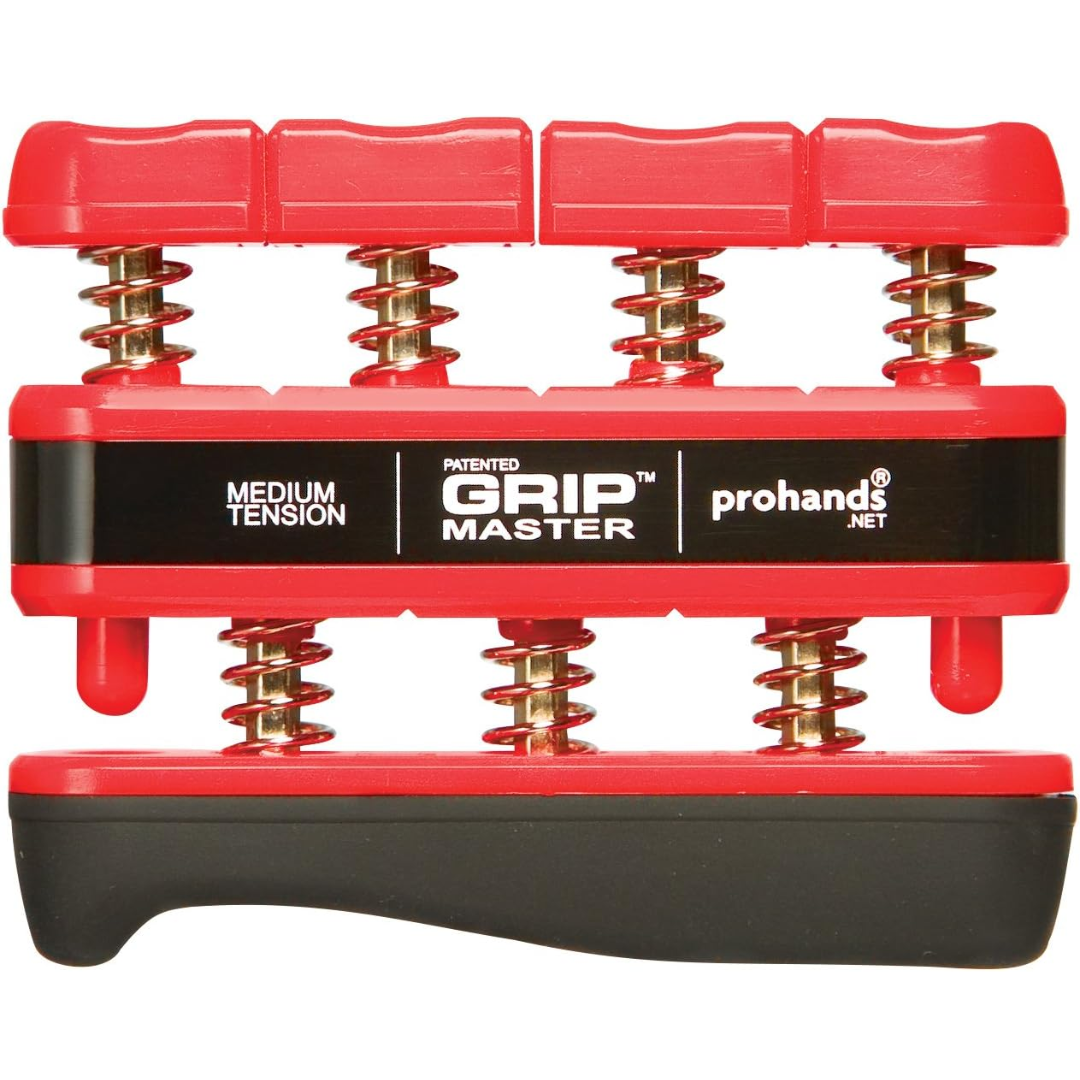 Hand Grip Strengthener - Finger Exerciser (Spring Loader)-Red - Medium spanning-Nora Luxe