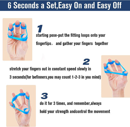 Hand Grip Strengthener Set (6 Pieces)-Hand grip amplifier-Nora Luxe