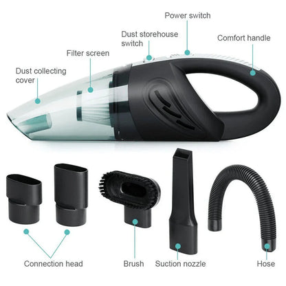 Portable Rechargeable Vacuum for Home, Car, and Pet Hair - Pexav
