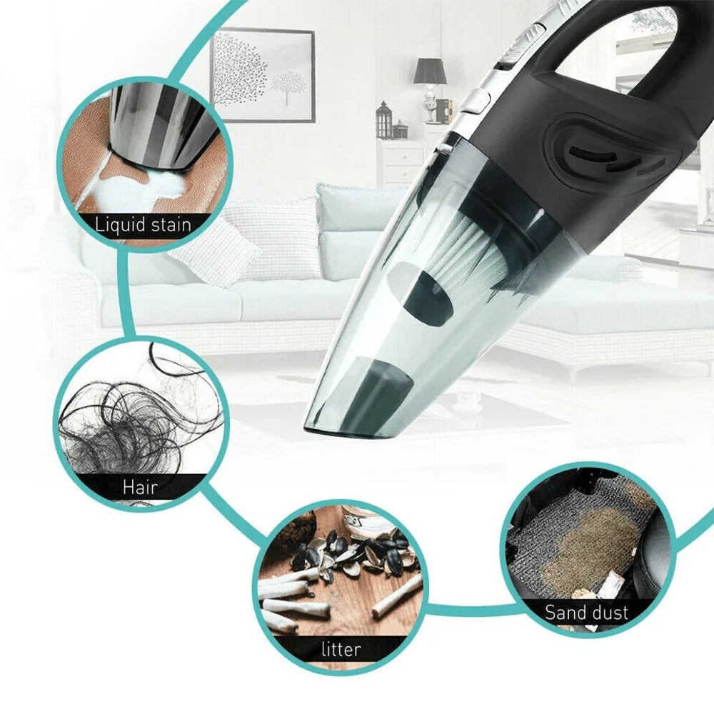 Portable Rechargeable Vacuum for Home, Car, and Pet Hair