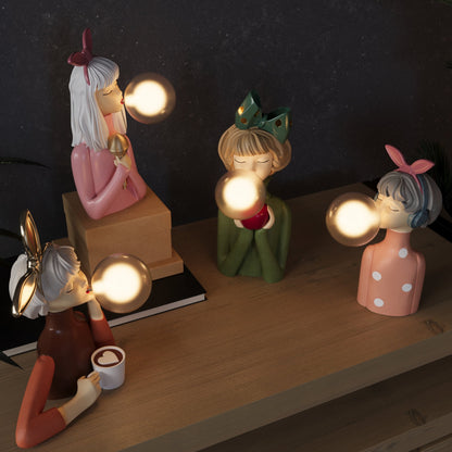 Handmade Table Lamp - CraftGlow-Lily-Nora Luxe