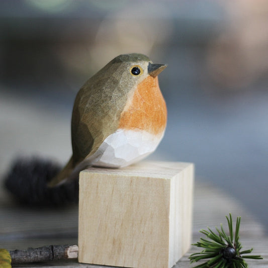 Unique Handcrafted Wood Bird Decor - Pexav