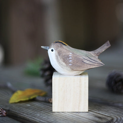Handmade Wooden Birds - AuriBirds-Sparrow-Nora Luxe