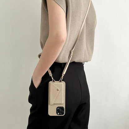 Stylish Leather Phone Crossbody Pouch