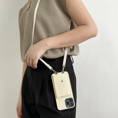 Stylish Leather Phone Crossbody Pouch