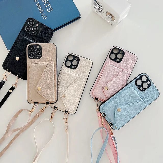 Stylish Leather Phone Crossbody Pouch