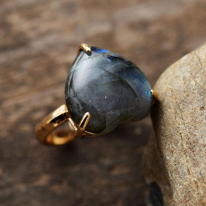 Healing Heart Gemstone Ring - Selena-Jade-Nora Luxe