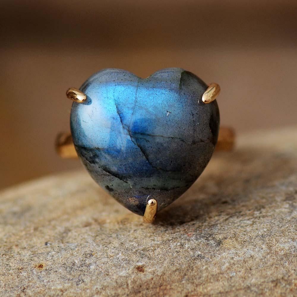 Sparkling Crystal Love Ring - Pexav