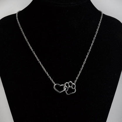 Heartwarming Necklace for Animal Lovers - PawHeart-Gold-Nora Luxe