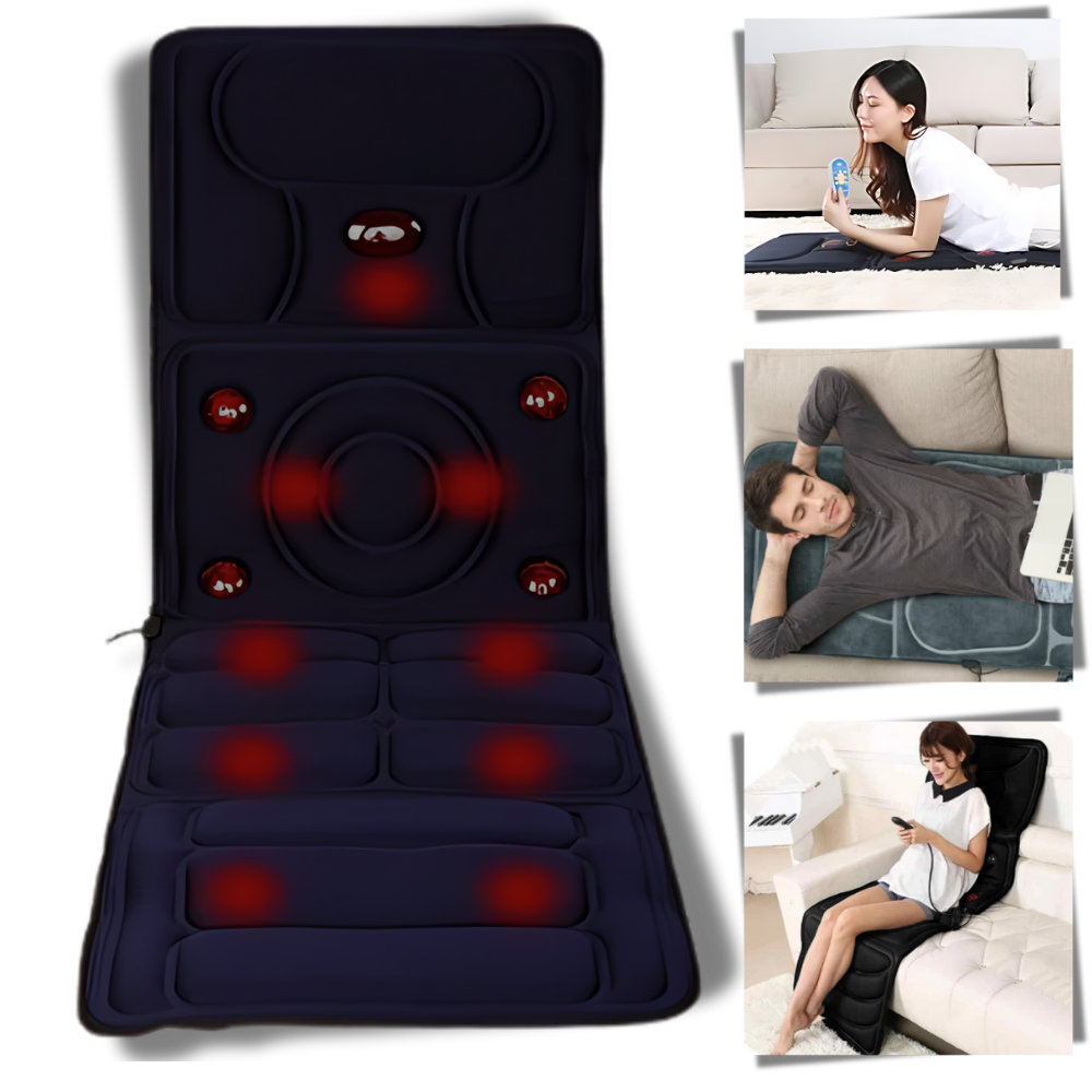 Warm Full Body Vibration Massage Mat - Pexav