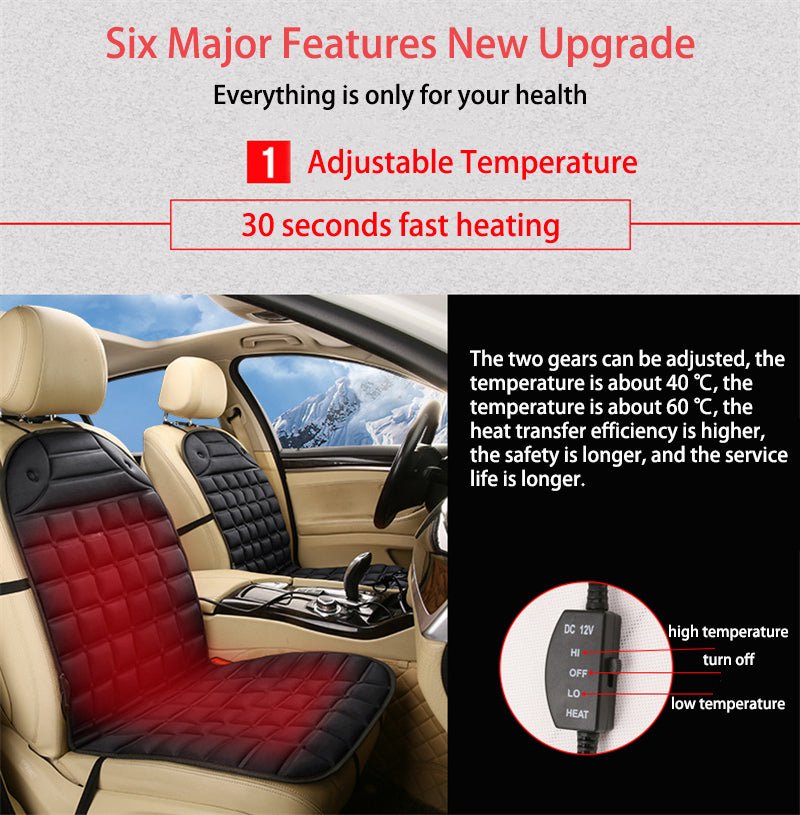 Warm Car Seat Cover with Thermostat Control