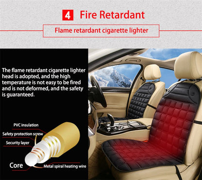 Warm Car Seat Cover with Thermostat Control
