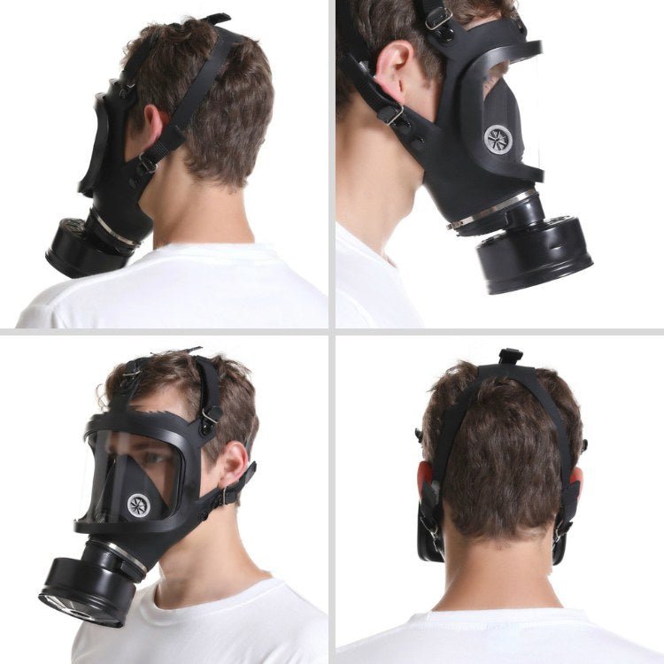 Tactical Gas Mask with Hydration System & Fog Resistant Lens