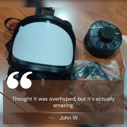 Tactical Gas Mask with Hydration System & Fog Resistant Lens