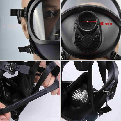 Tactical Gas Mask with Hydration System & Fog Resistant Lens