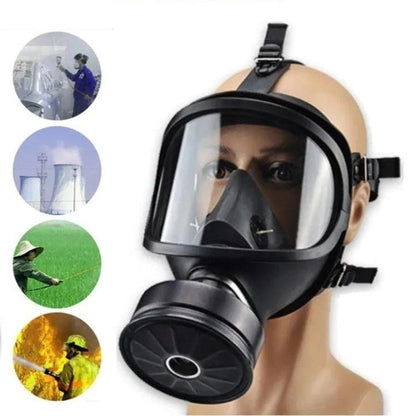 Tactical Gas Mask with Hydration System & Fog Resistant Lens