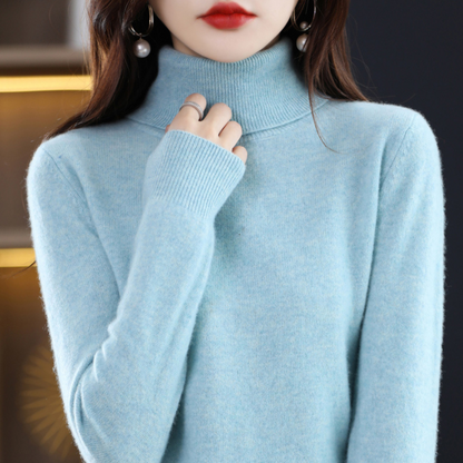 Soft Women's Cashmere Crew Neck Winter Sweater