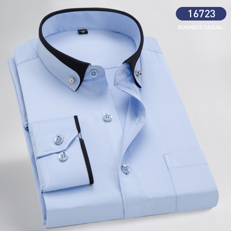Classic Men's Long Sleeve Casual Shirt