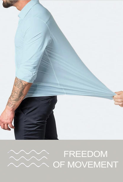 Men's Slim Fit Stretch Dress Shirt