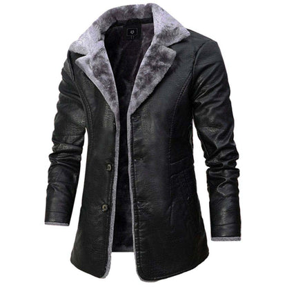 Men's Lars Leather Jacket - Pexav