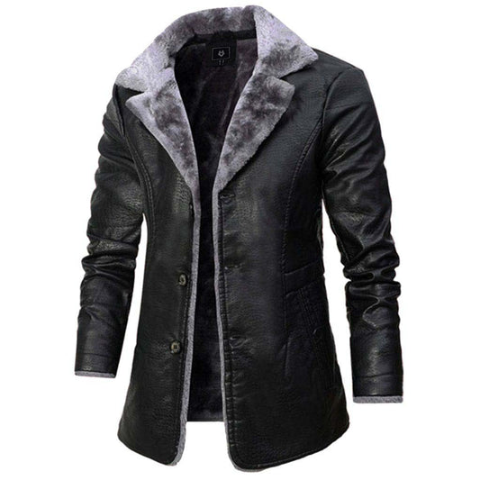Men's Lars Leather Jacket - Pexav