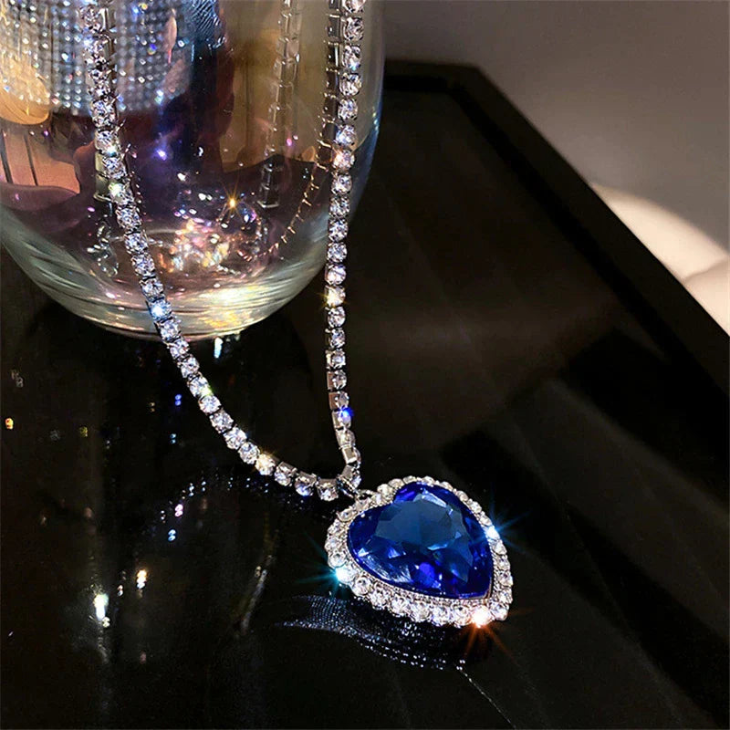 Sparkling Silver Love Pendant Necklace