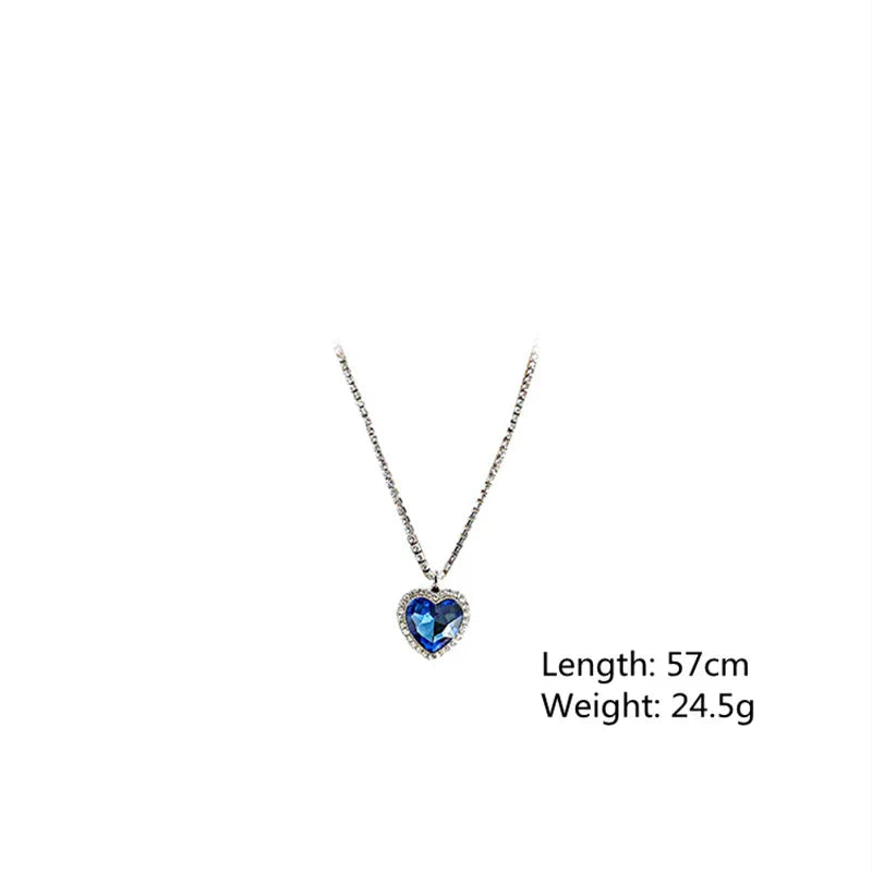 Sparkling Silver Love Pendant Necklace