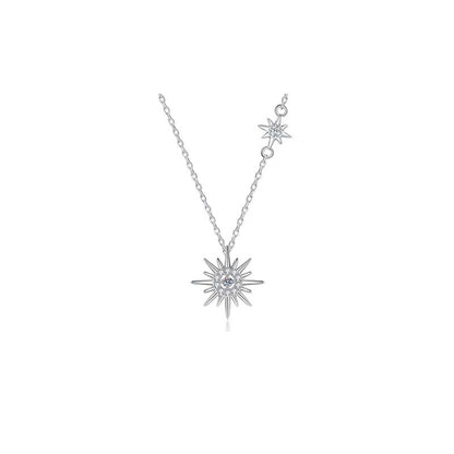 Hexagram Pendant Necklace | Elegant Sterling Silver Jewellery-Nora Luxe