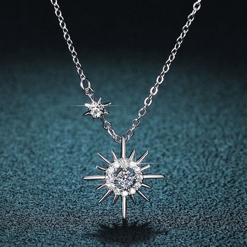 Simple Silver Symbol Pendant Necklace - Pexav