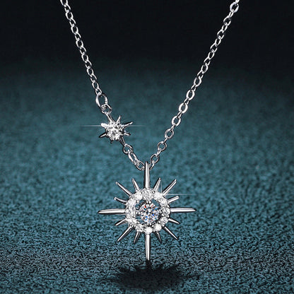 Simple Silver Symbol Pendant Necklace - Pexav