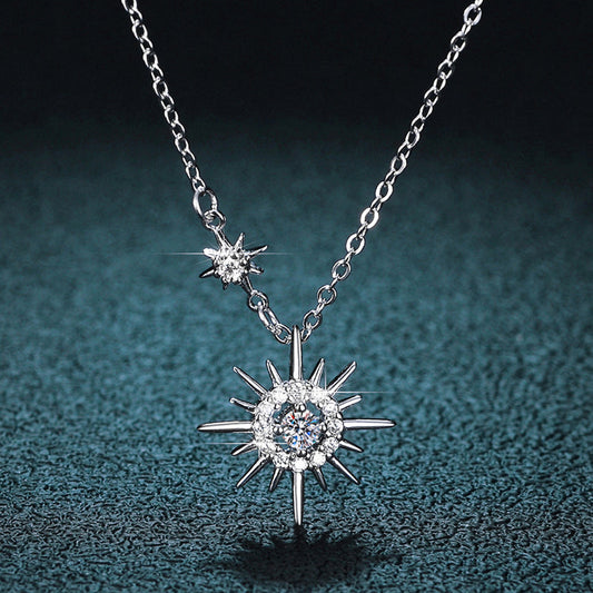 Simple Silver Symbol Pendant Necklace - Pexav