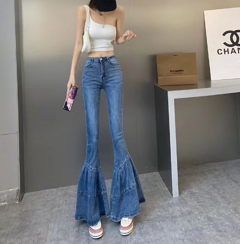 Women's Comfort Fit Wide Leg Jeans - Pexav