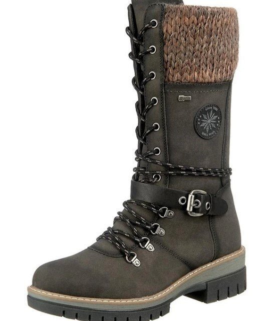 High Women's Boots with Orthopedic Sole - Amelia-Green-3.0-Nora Luxe
